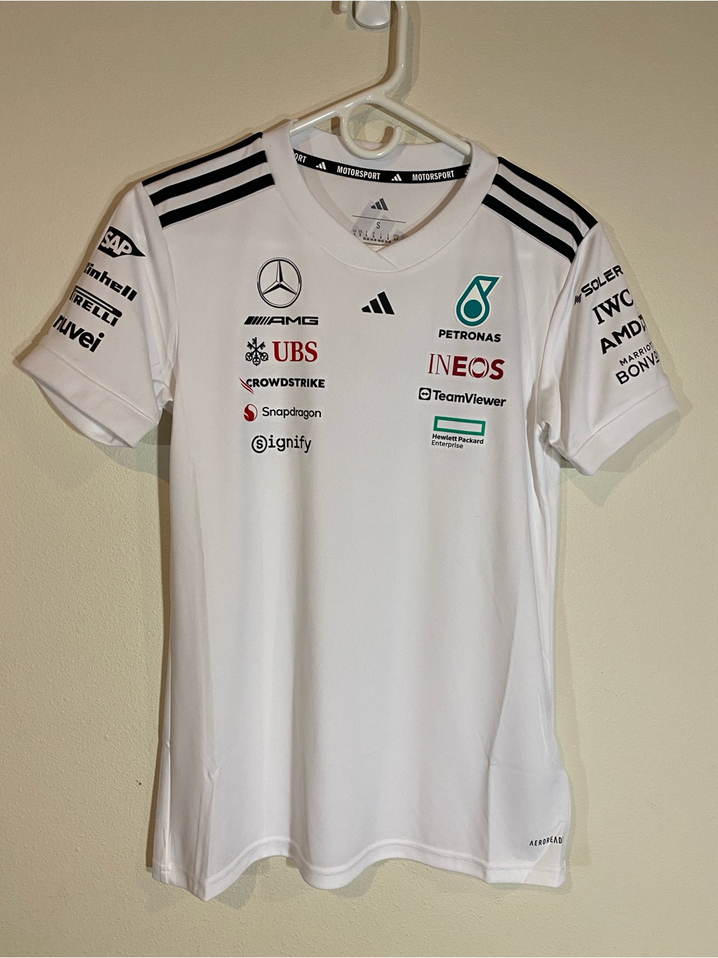 Adidas Mercedes Amg Petronas Formula One Team Driver Jersey Jx5798 $100 - Small